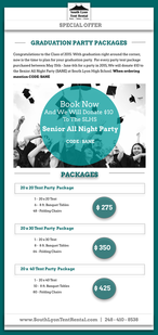 Sample design work of a custom email advertisement